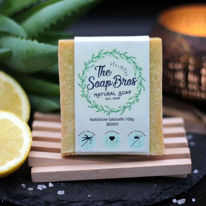 The Soap Bros - Natürliche Salzseife - Zitrone Lemongras