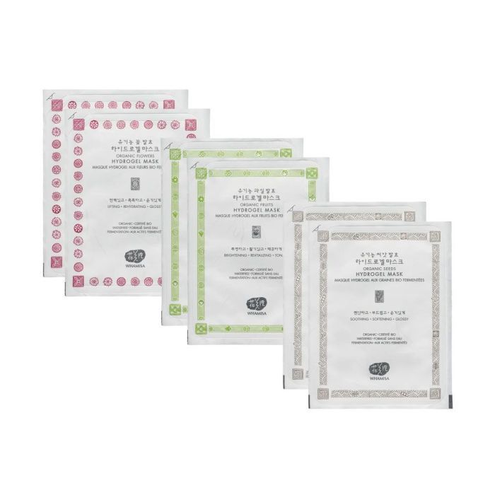 WHAMISA - Organic Hydrogel Facial Mask Set